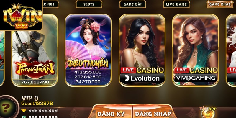 IWIN | Sòng Bạc Thượng Lưu, Link Đăng Ký IWIN CLUB T9/2025 6 Hệ thống cung cấp các trò chơi với hình thức chơi thử miễn phí